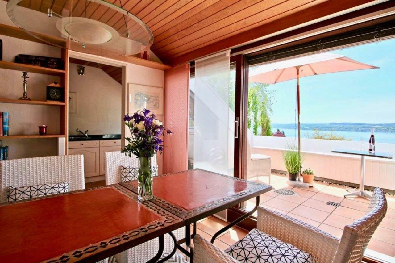 Ferienwohnung Mit Seeblick Und Dachterrasse In Ueberlingen Exteriör bild
