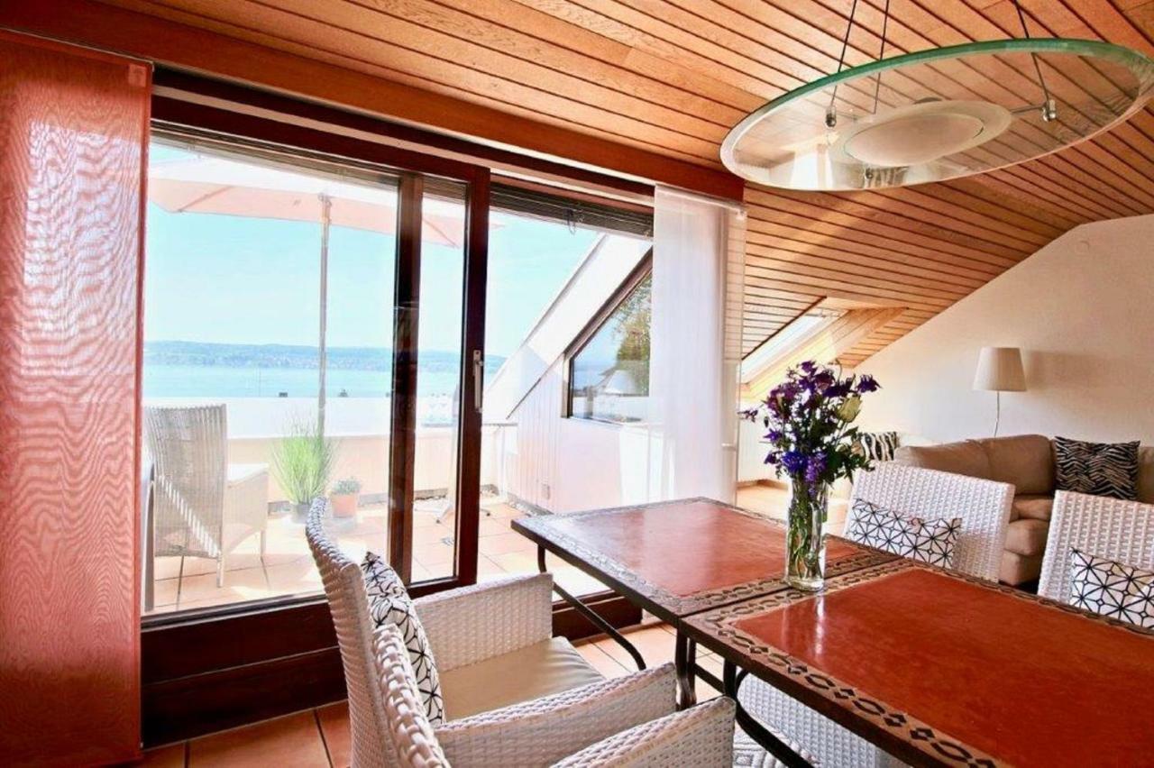 Ferienwohnung Mit Seeblick Und Dachterrasse In Ueberlingen Exteriör bild